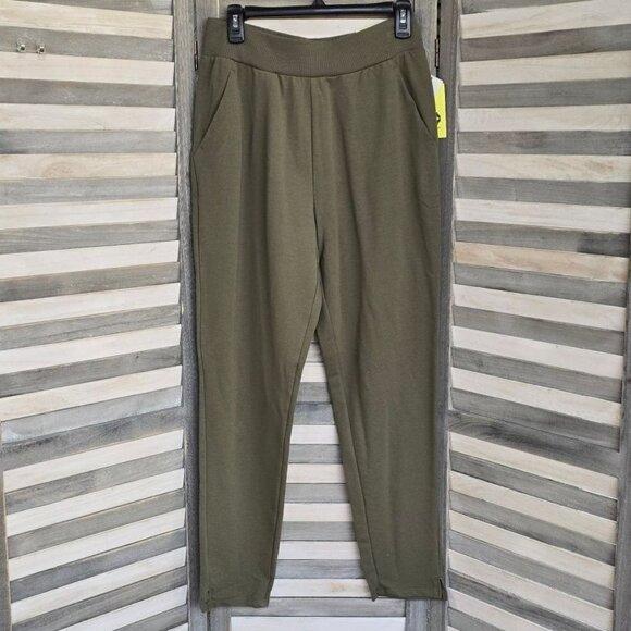 High-Rise French Terry Butter Wash Tapered Pants | All in Motion | Medium - Picture 1 of 16